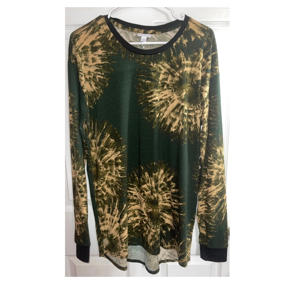 Lularoe Large Hudson Shirt Unisex Tie dye